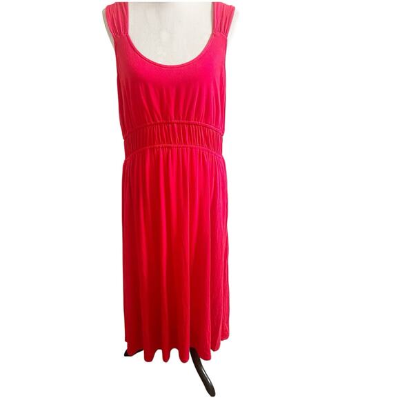 Cato Serenity Soul Maxi Dress In Racing Red Size XL Empire Waist Tomato Girl - Picture 1 of 10